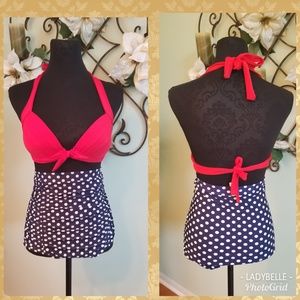 💗High waisted polka dot vintage swimsuit💗